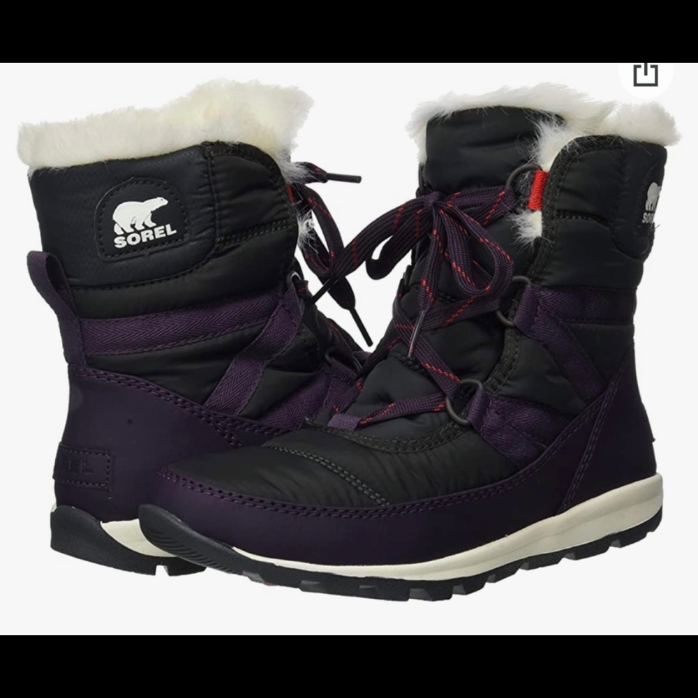 Sorel size 6.5 Whitney short lace winter boot